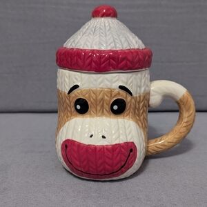Sock Monkey Mug with Hat